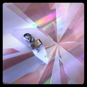 Sterling silver pendant with stone